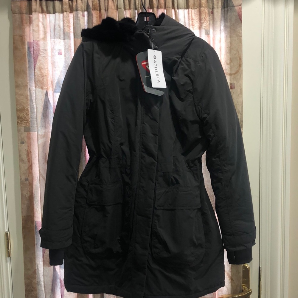 ATHLETA faux fur jacket